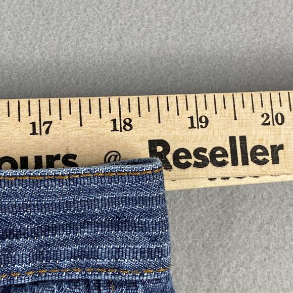 VTG Brooklyn Express Shorts Mens 40 (37) Blue Denim Baggy Loose Skater Y2K Jeans - Picture 8 of 10